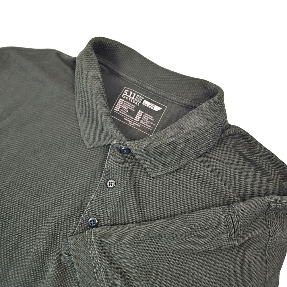 5.11‎ Tactical Mens Polo Shirt 2XL Short Sleeve Olive Green Workwear Casual